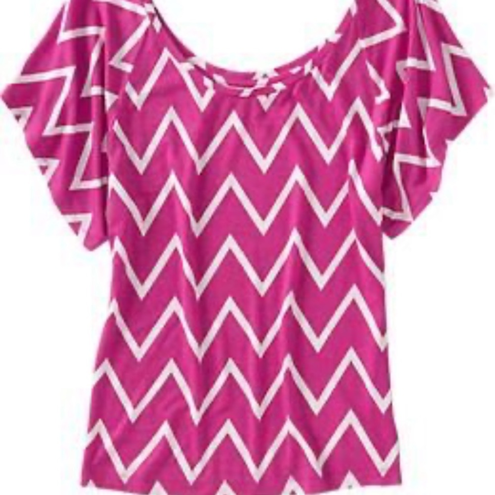Pink Chevron Blouse
